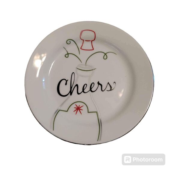 2009 St. Nicholas Square 4 Appetizer Plates Christmas Holiday - Picture 3 of 7